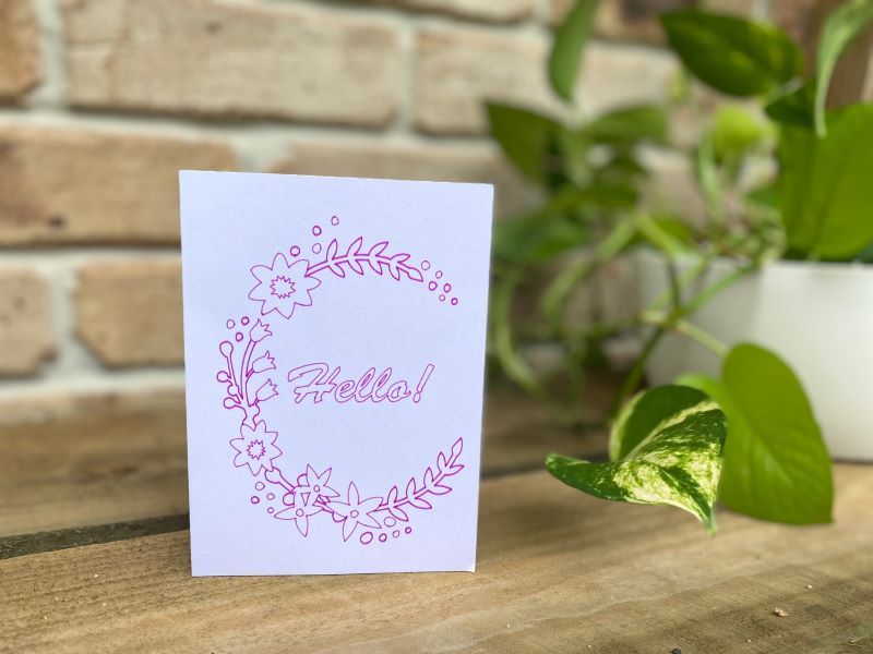 personalised card printed